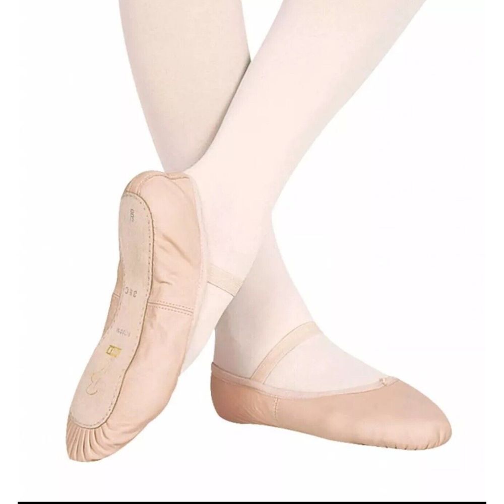 Bloch Women's Dansoft S0205L Full Sole Leather Ballet Slipper/Shoe Pink Size 4D